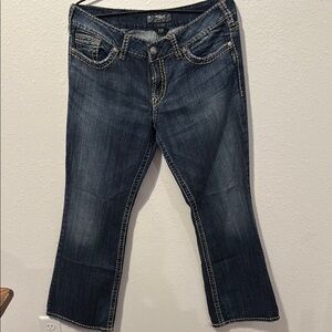 Silver Jeans Blue Boot Cut Denim with Classic Fading